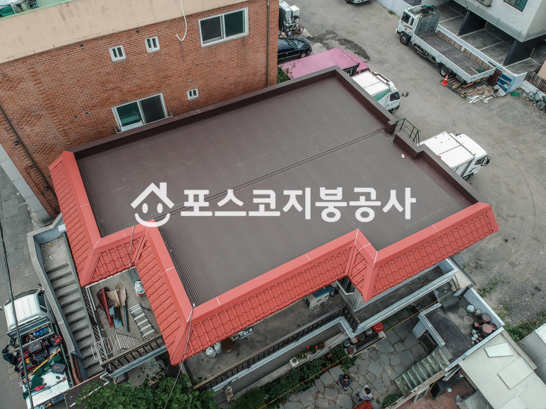 대구 달서구 옥상 칼라강판 스틸방수 시공사례