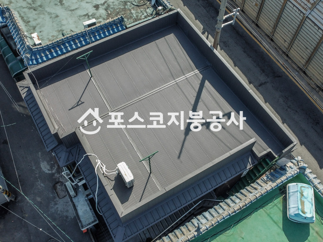 나주 옥상 칼라강판 스틸방수 시공사례